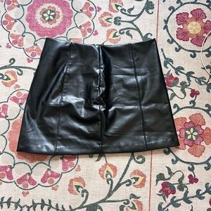 Abercrombie & Fitch Faux Leather Skort